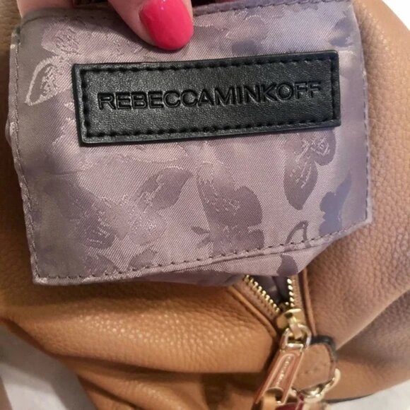 Rebecca Minkoff Pebbled Leather Mini Backpack in Latte main image 8